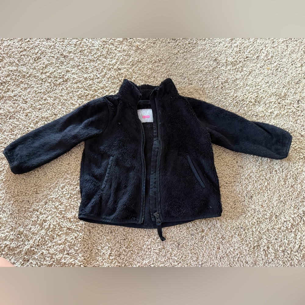 The Children's Place Black Fleece Jacket